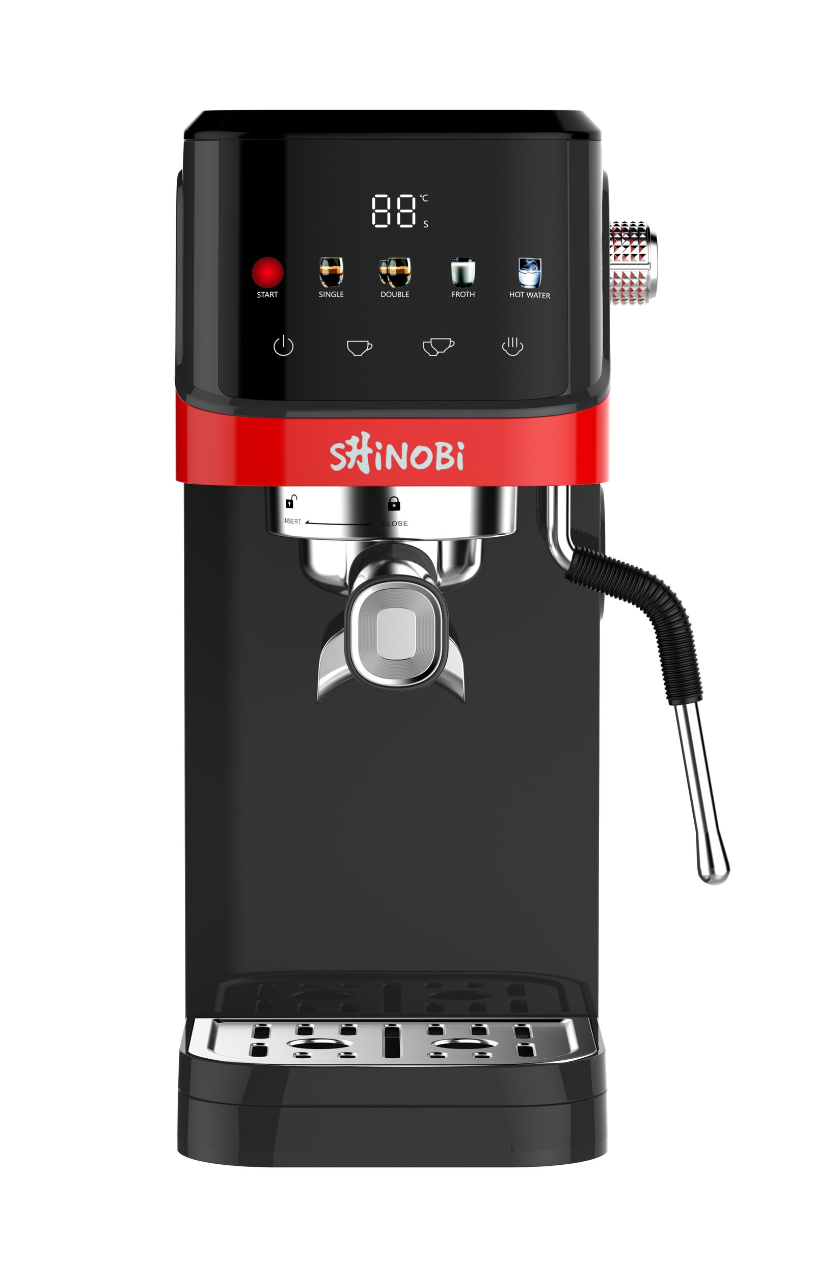SHINOBI Espresso Maker Touch Controls