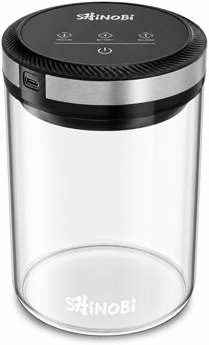 SHINOBI Vacuum Coffee Jar - Glass